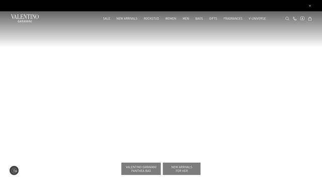 Screenshot: valentino.com - uses PFDinTextPro