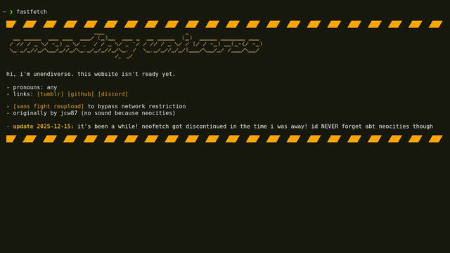 Screenshot: unendiverse.neocities.org - uses Azeret Mono Screenshot: unendiverse.neocities.org - uses Azeret Mono