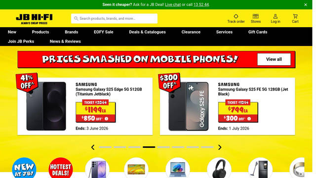 Screenshot: jbhifi.com.au - uses CalloutFont