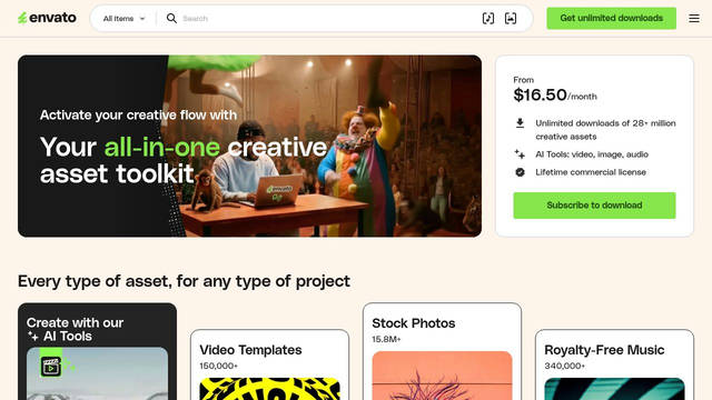 Screenshot: envato.com - uses PolySansWide