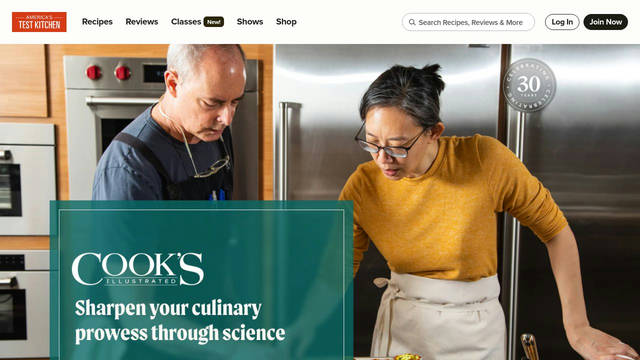 Screenshot: cooksillustrated.com - uses moret Screenshot: cooksillustrated.com - uses moret