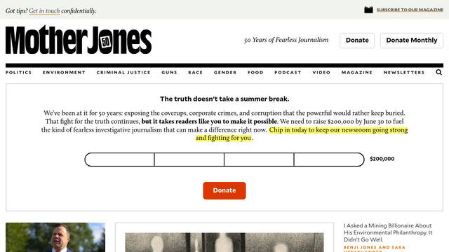 Screenshot: motherjones.com - uses MallorySubset