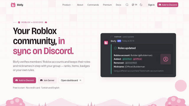 Screenshot: biofy.top - uses JetBrains Mono