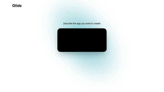 Screenshot: glide.app - uses Inter var