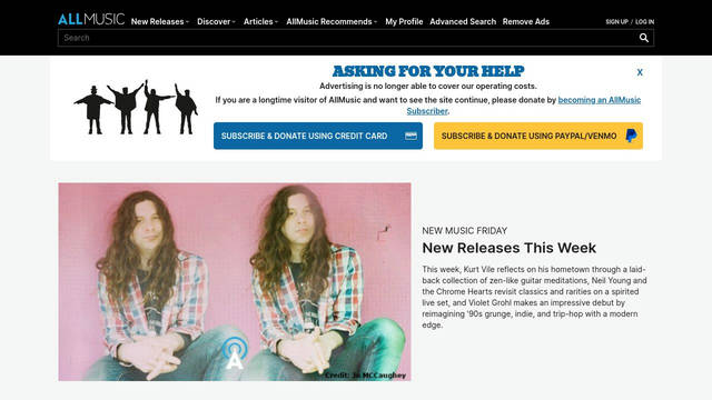 Screenshot: allmusic.com - uses Bevan