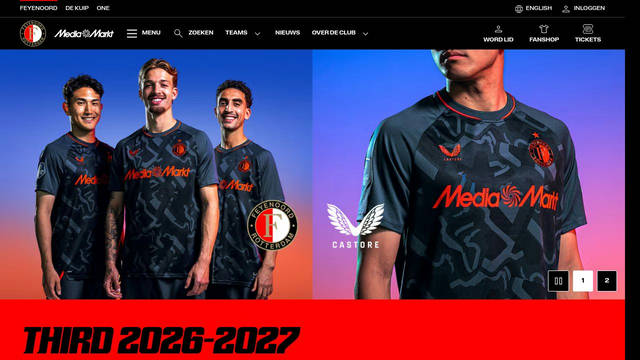 Screenshot: feyenoord.com - uses lateralExtendedFont