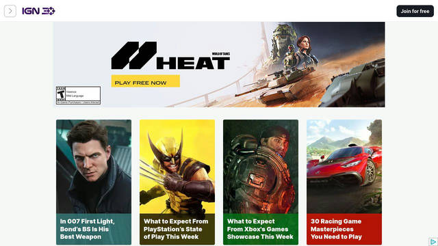 Screenshot: ign.com - uses Inter var