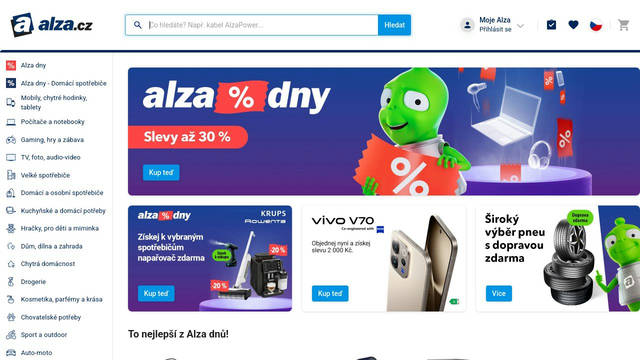 Screenshot: alza.cz - uses alza-icons