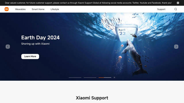 Screenshot: xiaomi.com - uses Xiaomi Brand