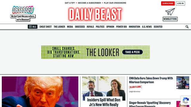 Screenshot: thedailybeast.com - uses Druk Text Medium