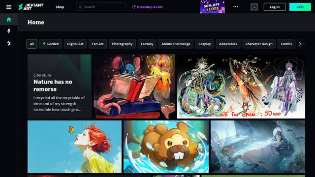 Screenshot: deviantart.com - uses devioussans02bold Screenshot: deviantart.com - uses devioussans02bold