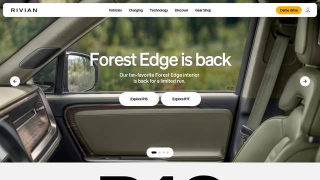 Screenshot: rivian.com - uses Adventure