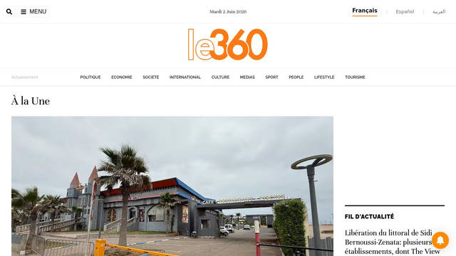 Screenshot: le360.ma - uses Unna