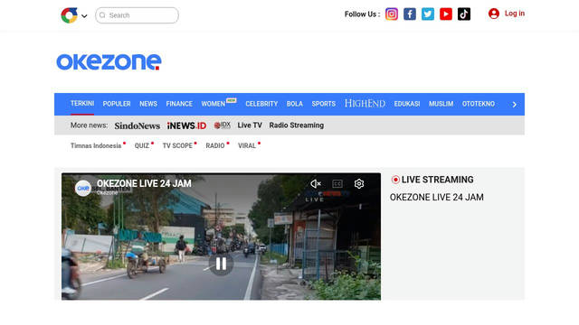 Screenshot: okezone.com - uses Roboto-Regular