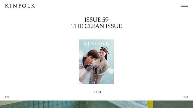 Screenshot: kinfolk.com - uses FontAwesomePB