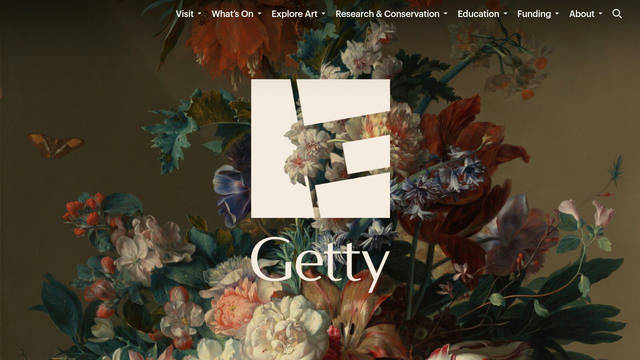 Screenshot: getty.edu - uses linotype-sabon