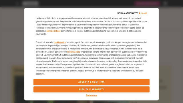 Screenshot: gazzetta.it - uses Lora Screenshot: gazzetta.it - uses Lora