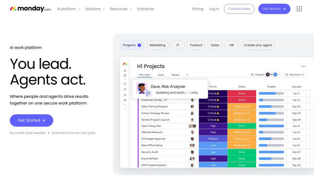 Screenshot: monday.com - uses webflow-icons