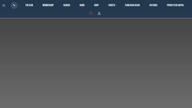 Screenshot: sscnapoli.it - uses WorkSansSemibold