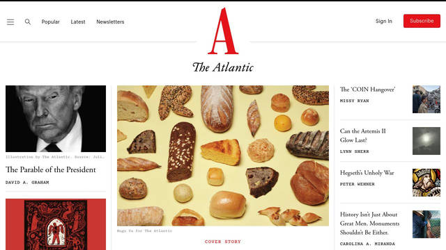 Screenshot of theatlantic.com