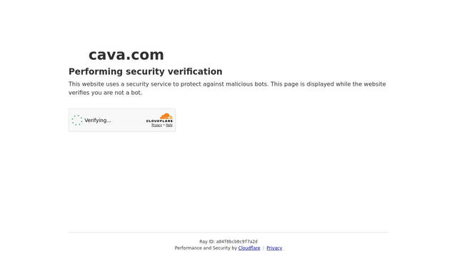 Screenshot: cava.com - uses HKGrotesk