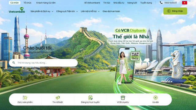 Screenshot: vietcombank.com.vn - uses Manrope semibold