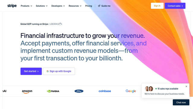 Screenshot: stripe.com