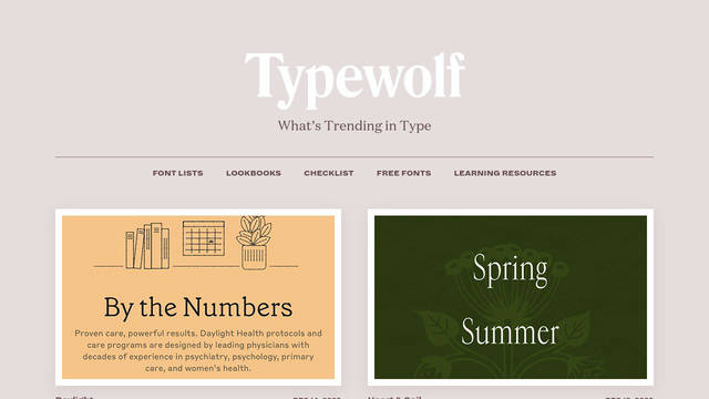 Screenshot: typewolf.com - uses Dia