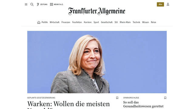 Screenshot: faz.net - uses Source Serif 4 Screenshot: faz.net - uses Source Serif 4