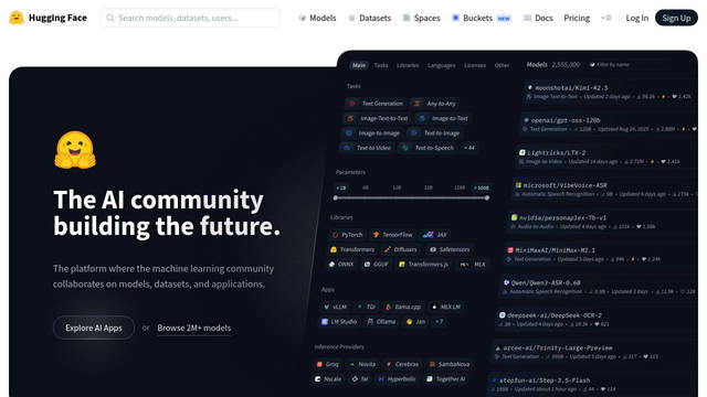 Screenshot: huggingface.co - uses charter Screenshot: huggingface.co - uses charter