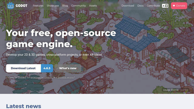 Screenshot: godotengine.org - uses godot