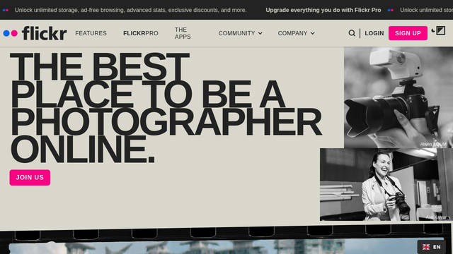 Screenshot: flickr.com - uses Proxima Nova Extra Condensed
