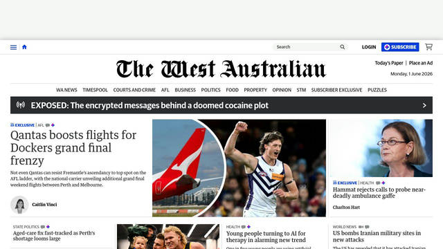 Screenshot: thewest.com.au - uses Jost Screenshot: thewest.com.au - uses Jost