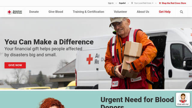 Screenshot: redcross.org - uses rco-icon