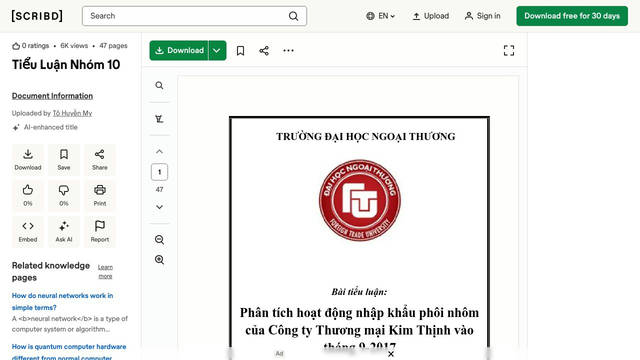 Screenshot: scribd.com - uses Scribd Ja SN