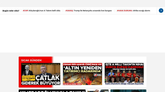 Screenshot: hurriyet.com.tr - uses Metropolis Medium