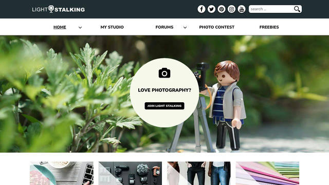 Screenshot: lightstalking.com - uses Nunito Sans