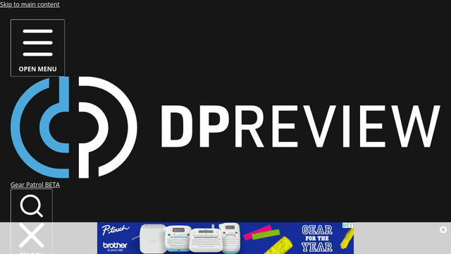 Screenshot: dpreview.com - uses PF DIN Mono Pro
