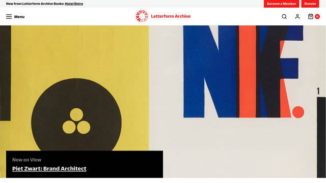 Screenshot: letterformarchive.org - uses Duplicate Ionic