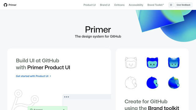 Screenshot: primer.style - uses Mona Sans