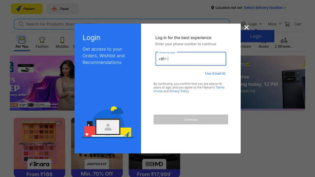 Screenshot: flipkart.com - uses NotoSansDevanagari