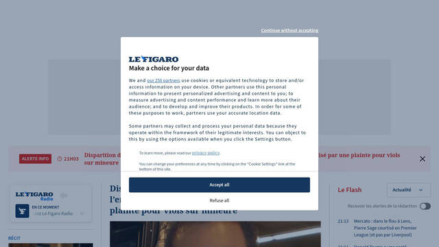 Screenshot: lefigaro.fr - uses Source Sans Pro