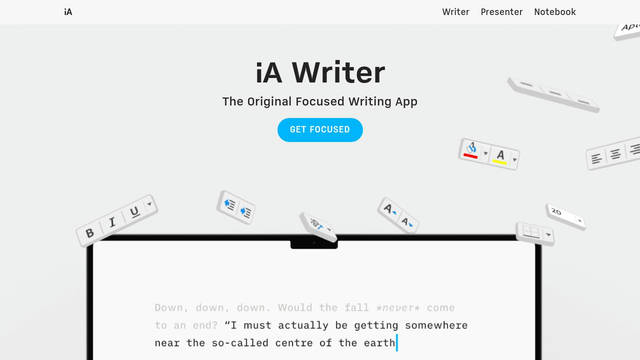 Screenshot: ia.net - uses iAWriterMono