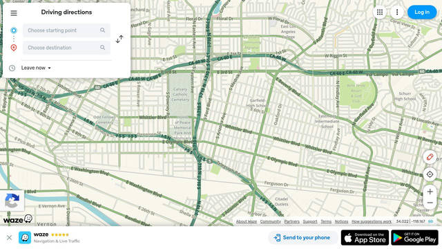 Screenshot: waze.com - uses Boing
