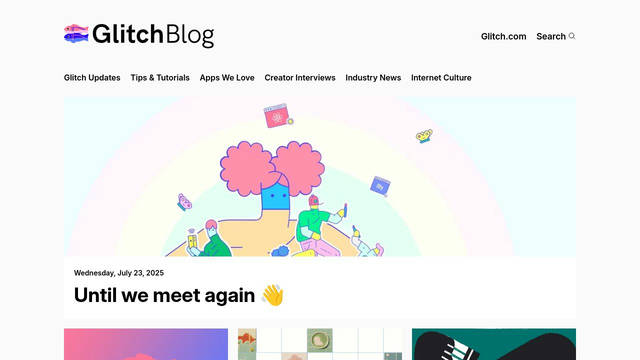 Screenshot: glitch.com - uses InterVariable
