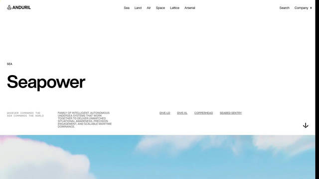Screenshot: anduril.com - uses Elios