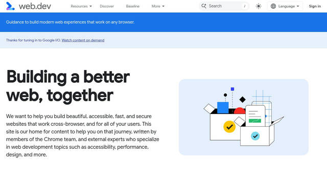 Screenshot: web.dev - uses Material Symbols Outlined Screenshot: web.dev - uses Material Symbols Outlined