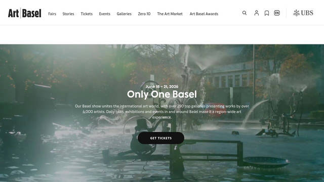 Screenshot: artbasel.com - uses AMR