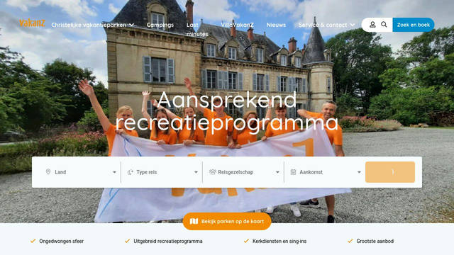 Screenshot: vakanz.nl - uses fontello