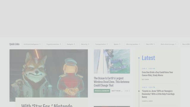 Screenshot: gizmodo.com - uses Sofia Sans Extra Condensed